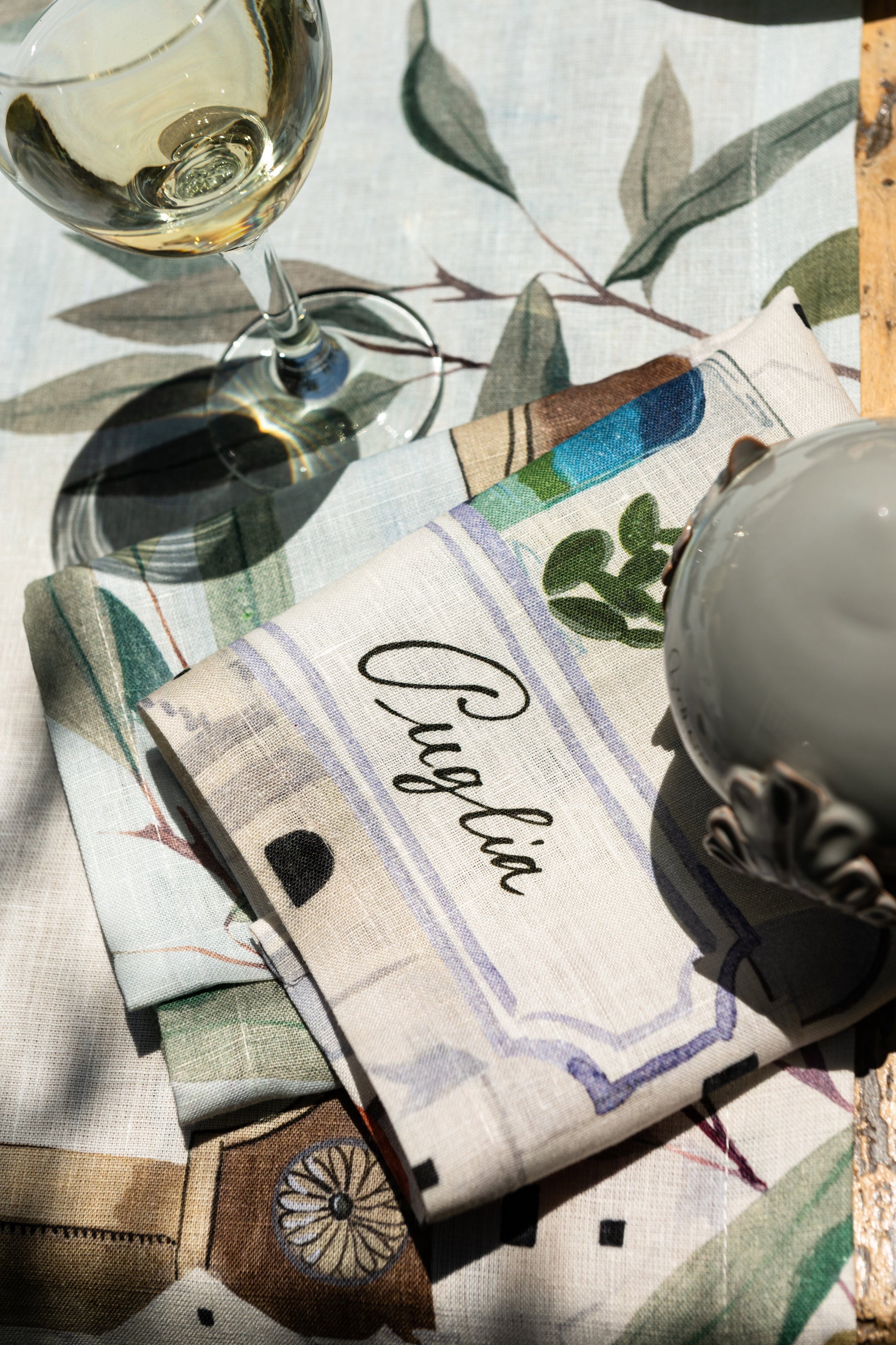 Set Of 4 Napkins «Puglia» 100% Made in Italy - The Napking