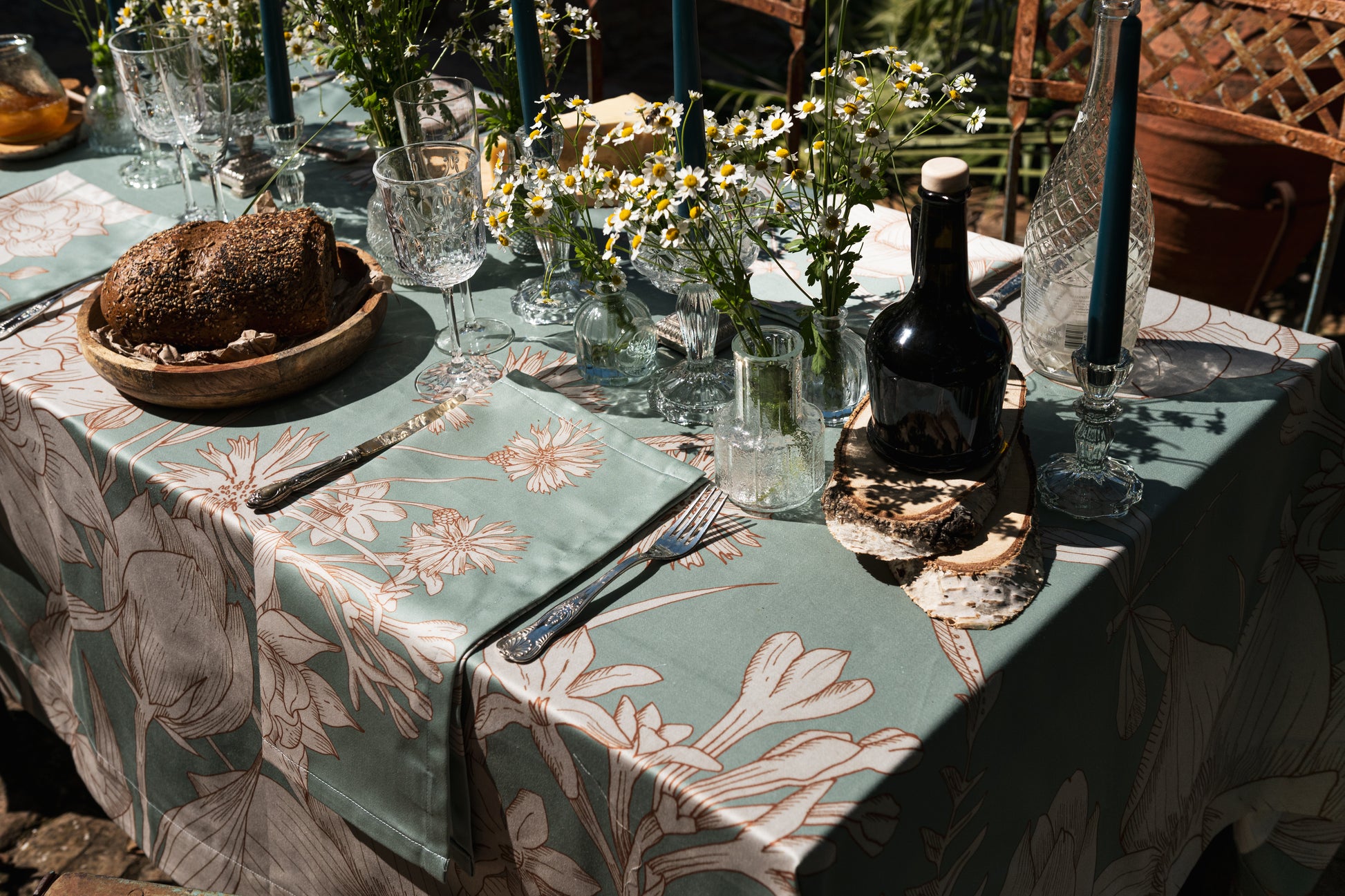 Satin Tablecloth «Amelie» 100% Made in Italy - The Napking
