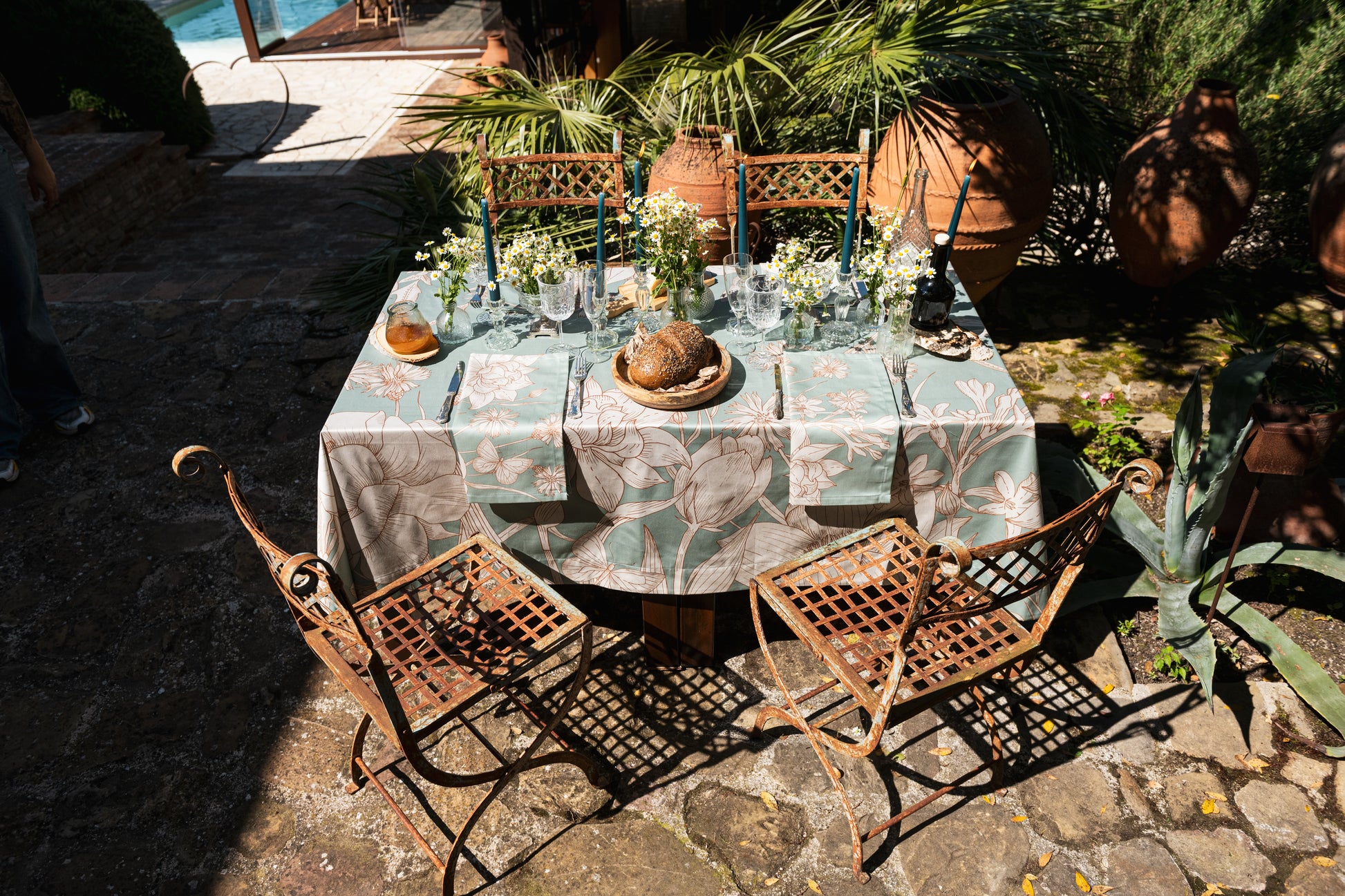 Satin Tablecloth «Amelie» 100% Made in Italy - The Napking