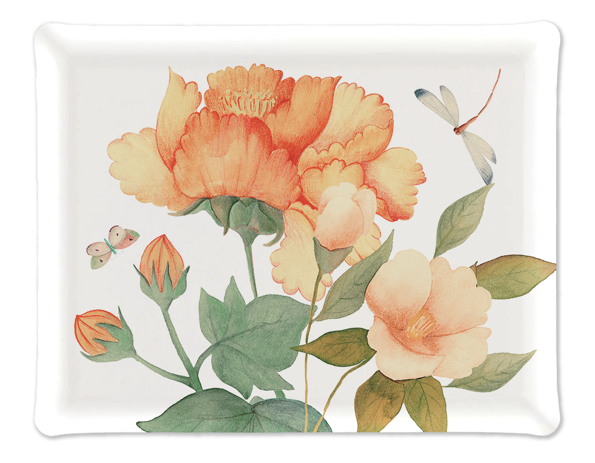 Tray «Peony», 100% Made in Italy