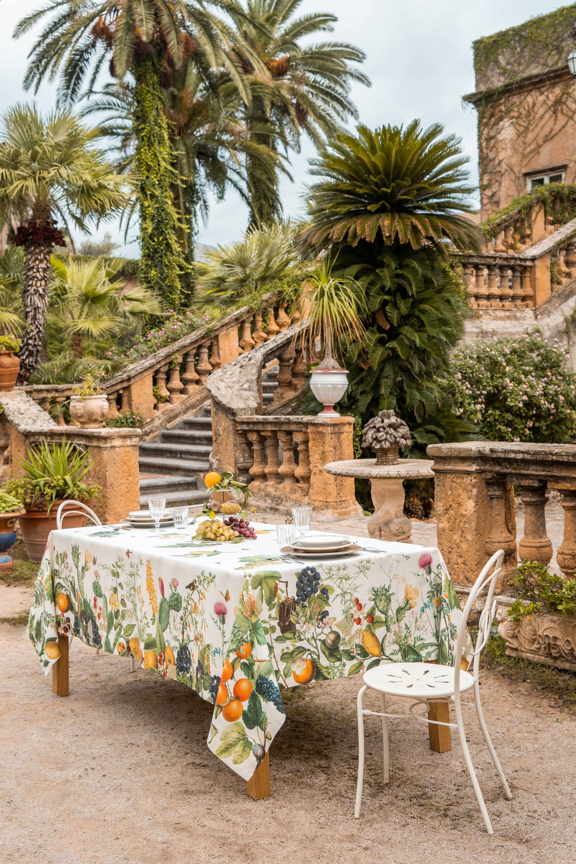 Linen Tablecloth «Montedoro» 100% Made in Italy - The Napking