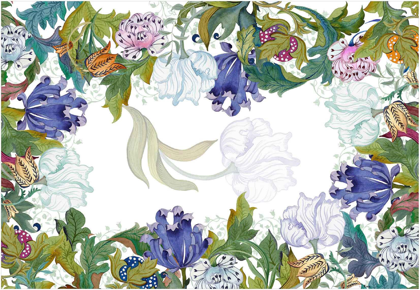 Premium Linen Tablecloth «Morris» 100% Made in Italy - The Napking