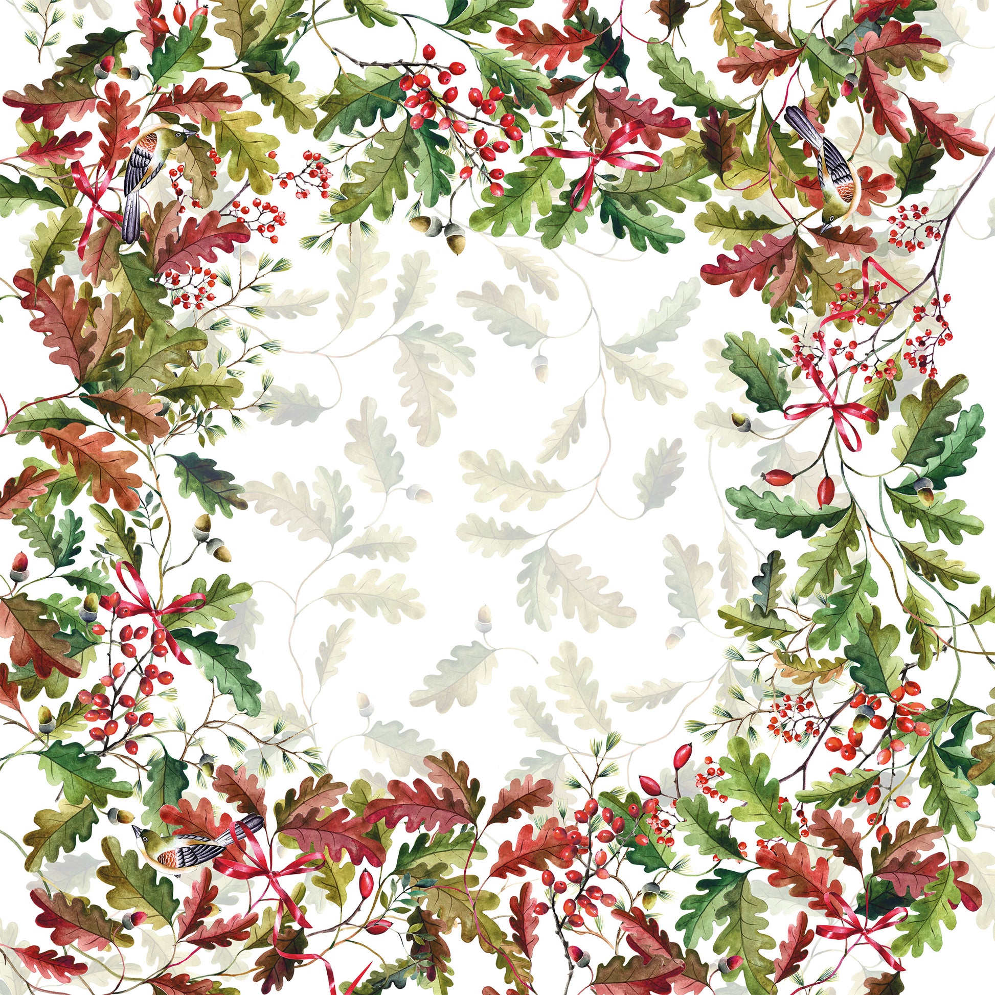 Premium Linen Tablecloth «Oak» 100% Made in Italy - The Napking