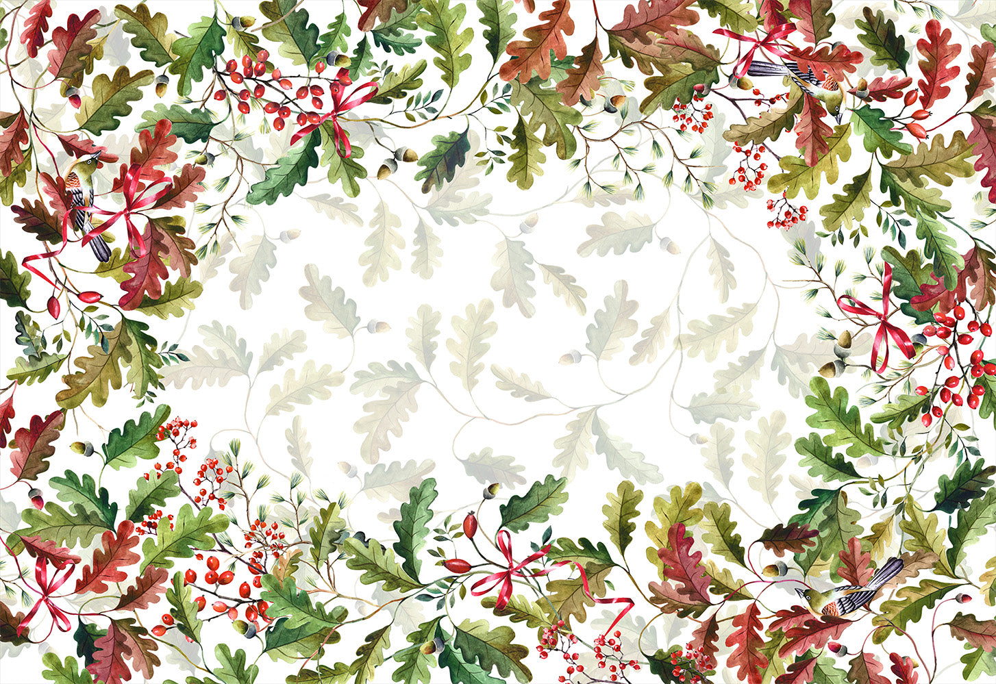 Premium Linen Tablecloth «Oak» 100% Made in Italy - The Napking