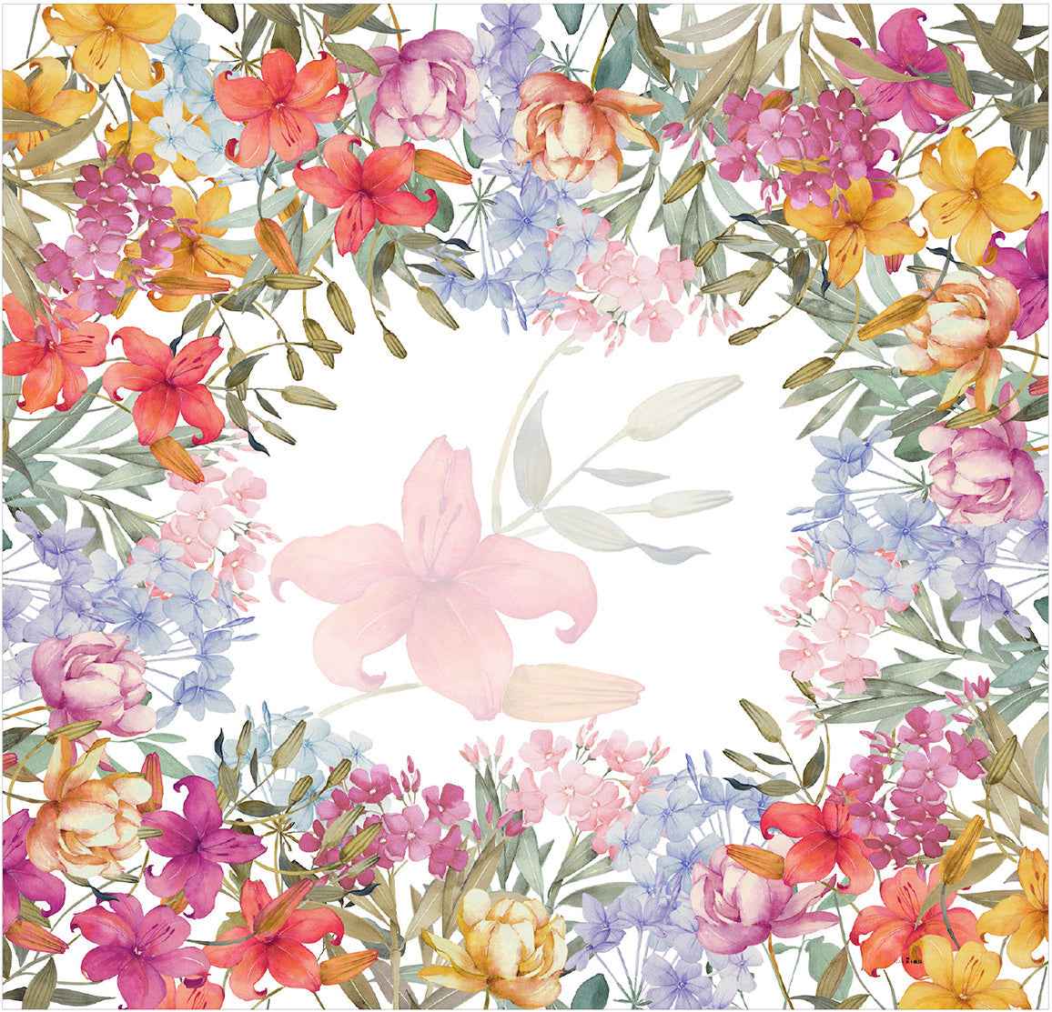 Premium Linen Tablecloth «Oleandro» 100% Made in Italy - The Napking