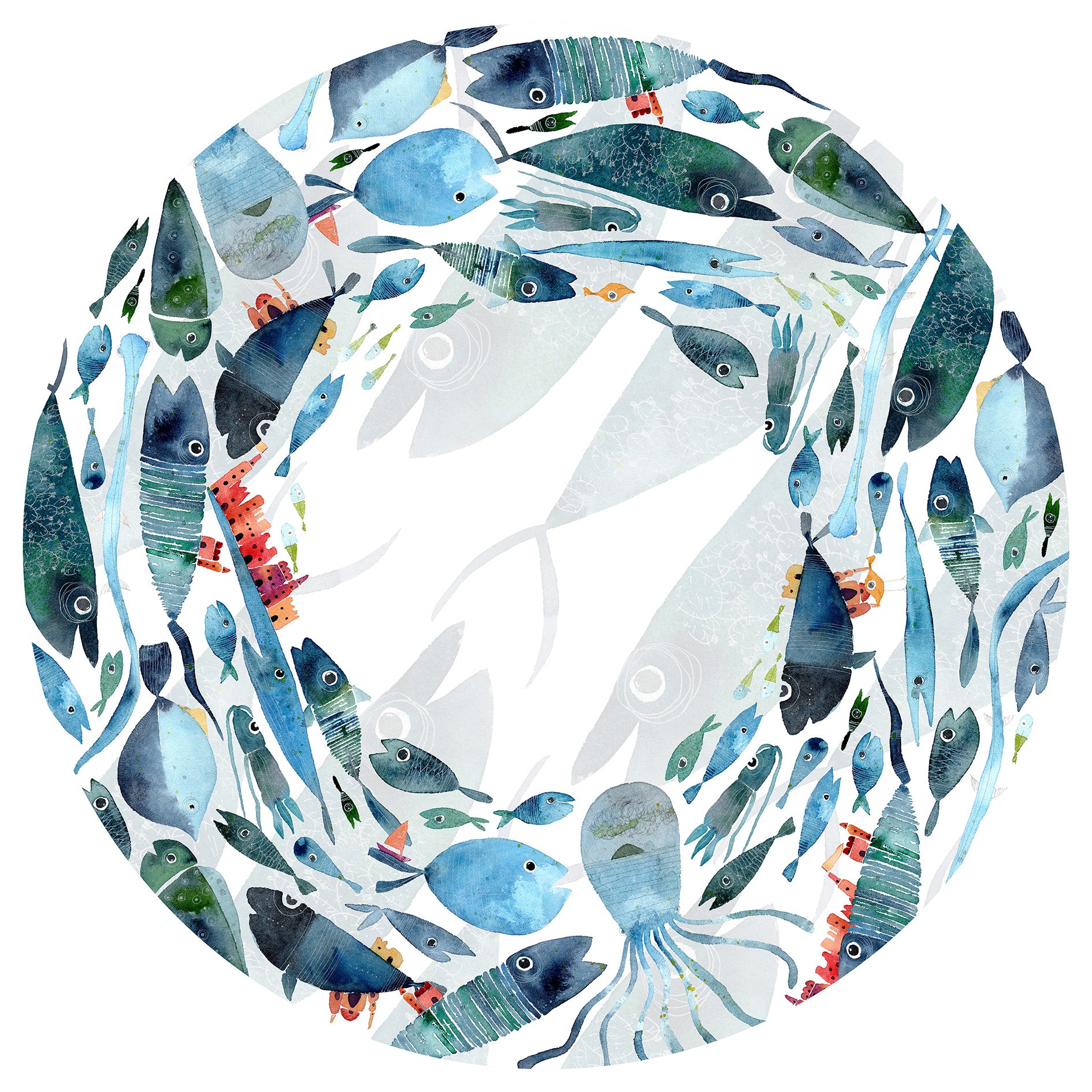 Linen Tablecloth «Oltremare», 100% Made in Italy - The Napking