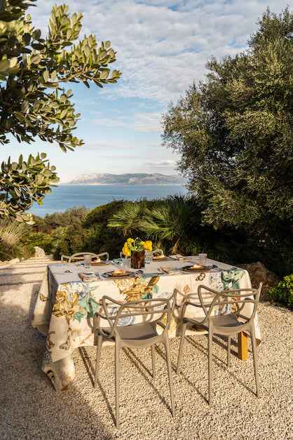 Linen Tablecloths «Piatti» by Vito Nesta 100% Made in Italy - The Napking