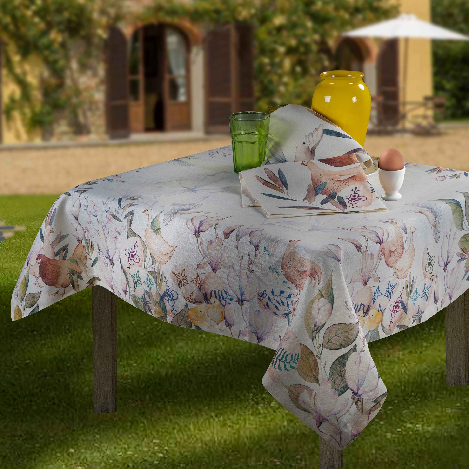 Linen Tablecloths Pasqua 100% Made in Italy - The Napking