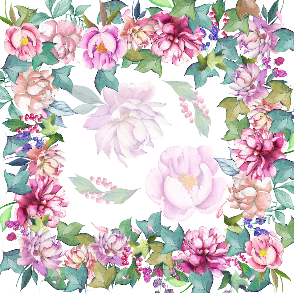 Cotton Satin Tablecloths Peonia 100% Made in Italy - The Napking