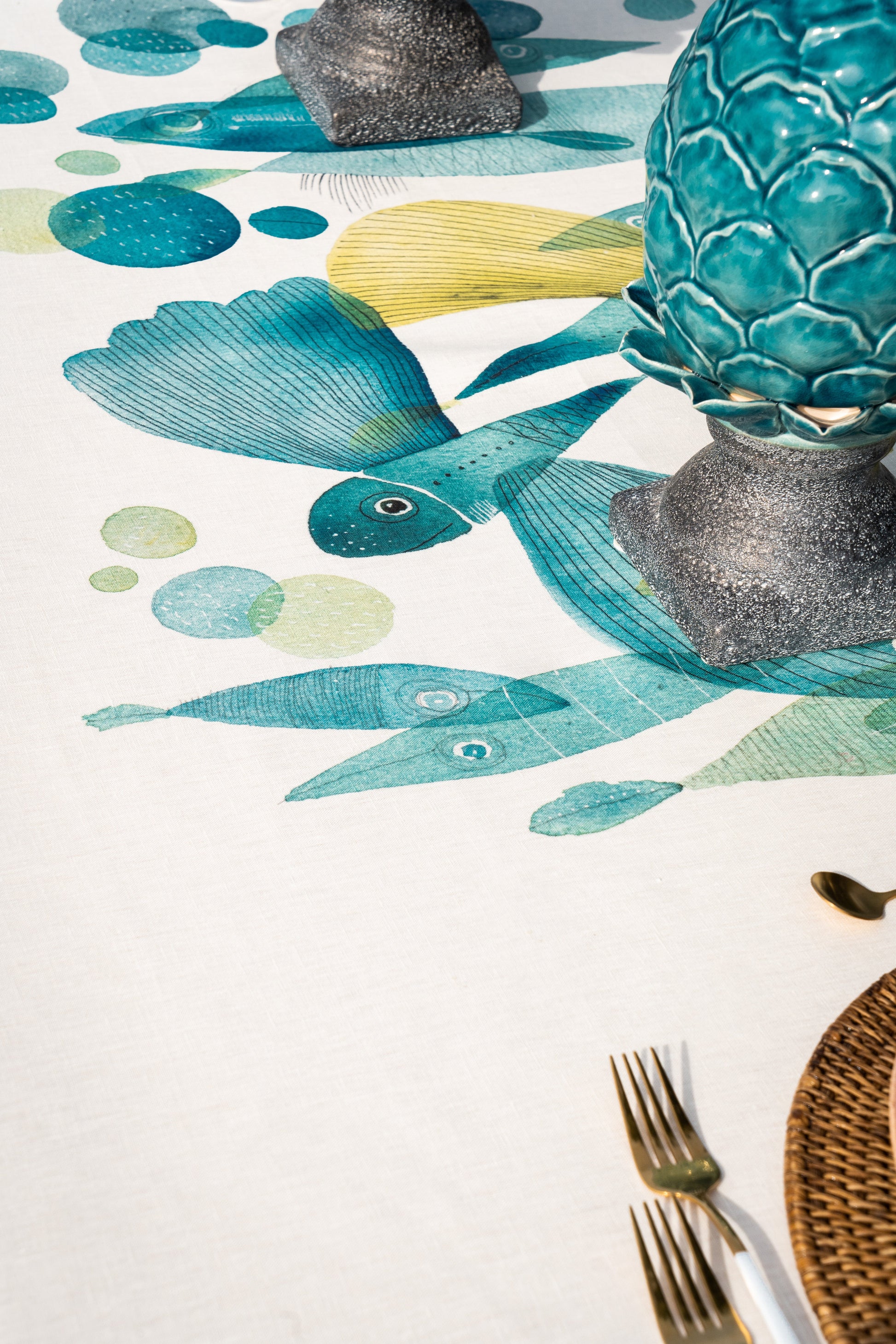 Tablecloths «Pesci Volanti» 100% Made in Italy - The Napking