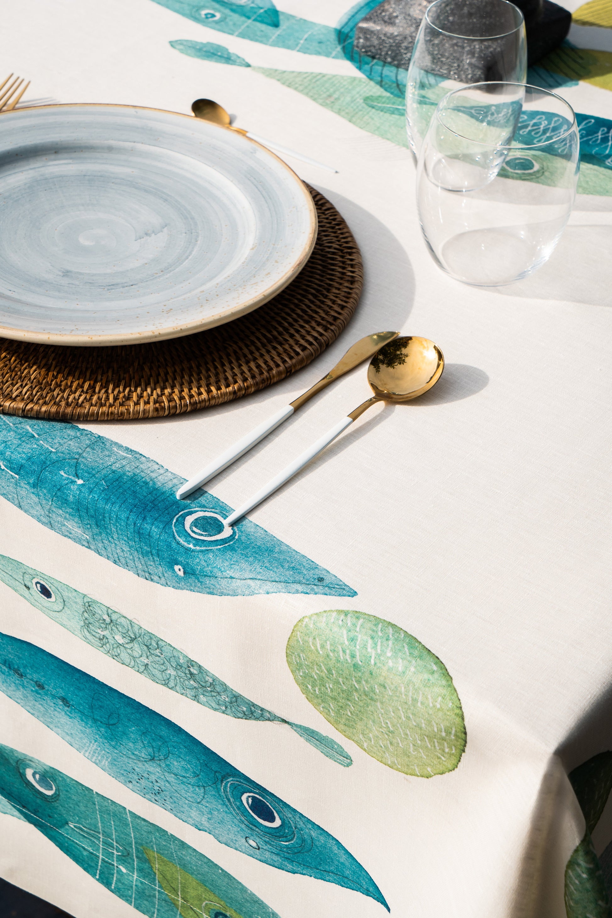 Tablecloths «Pesci Volanti» 100% Made in Italy - The Napking