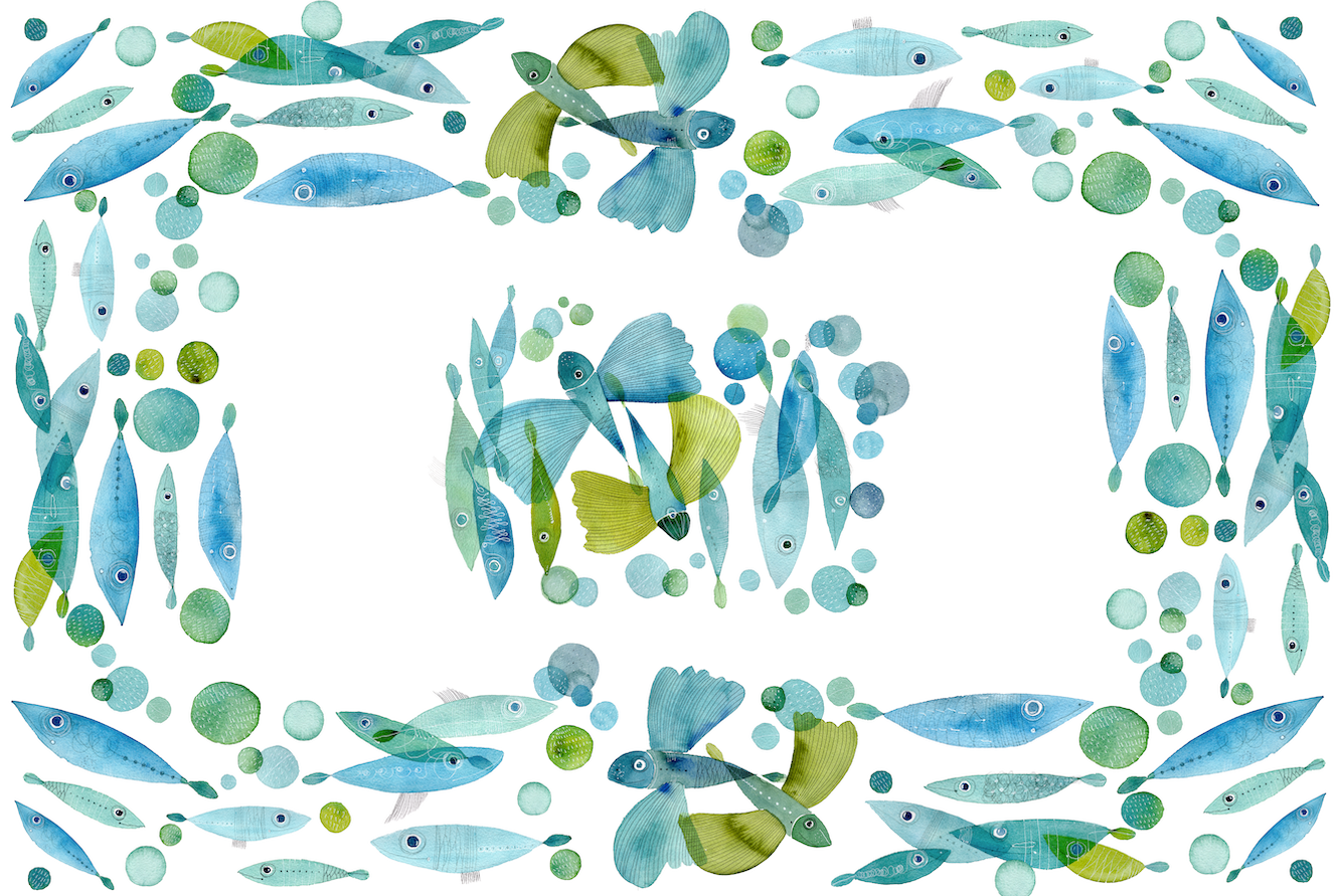 Tablecloths «Pesci Volanti» 100% Made in Italy - The Napking