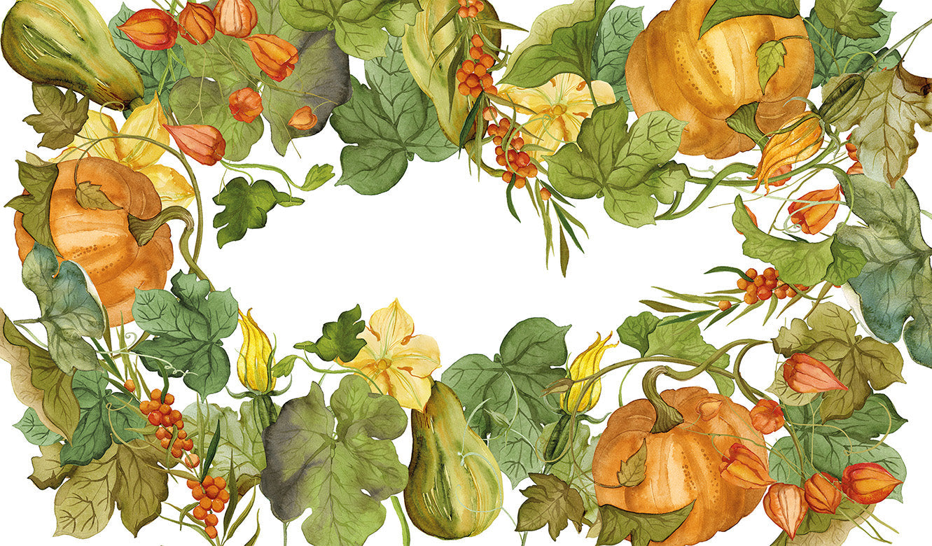 Linen Tablecloth Potirons 100% Made in Italy - The Napking