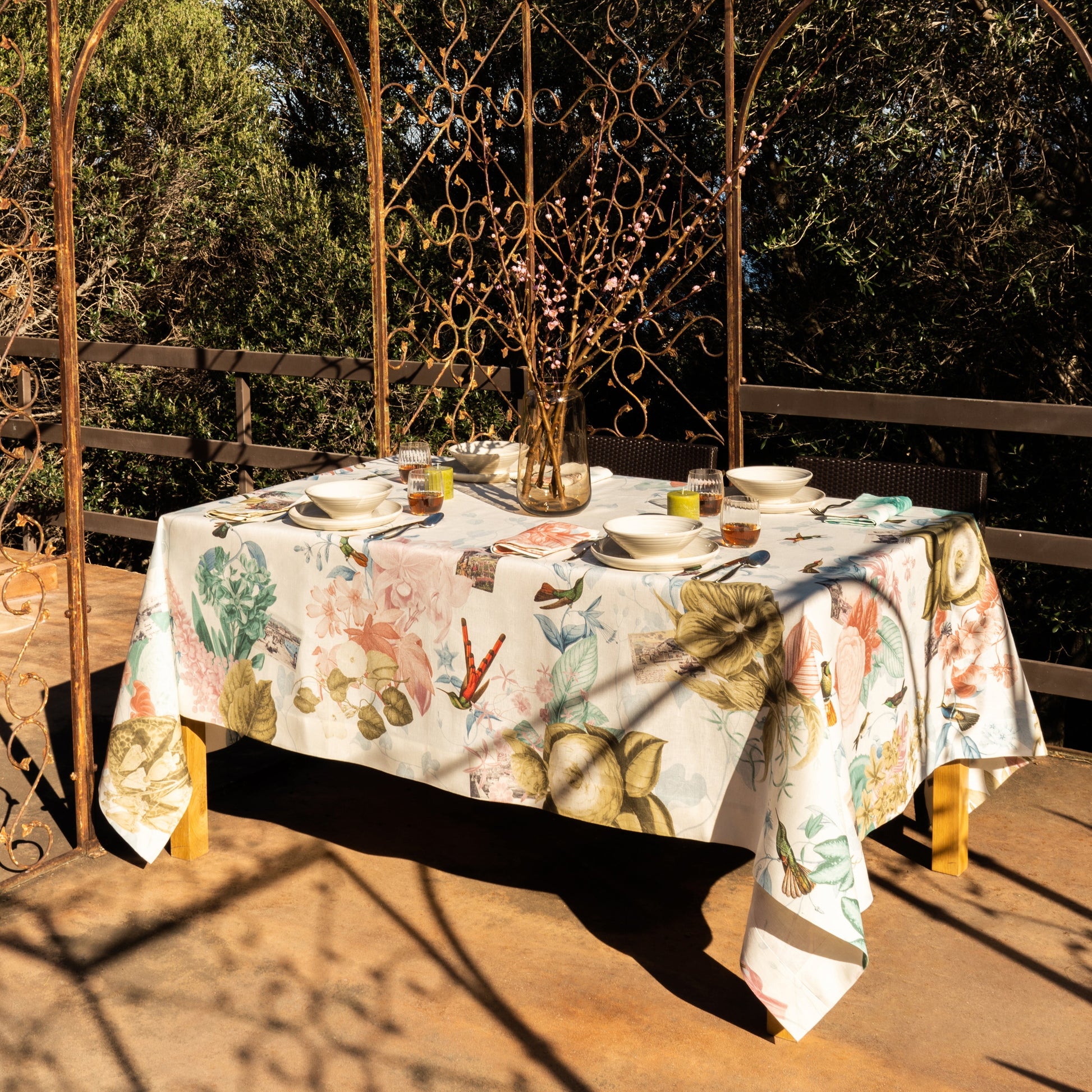 Linen Tablecloths Sanremo by Vito Nesta, 100% Made in Italy - The Napking