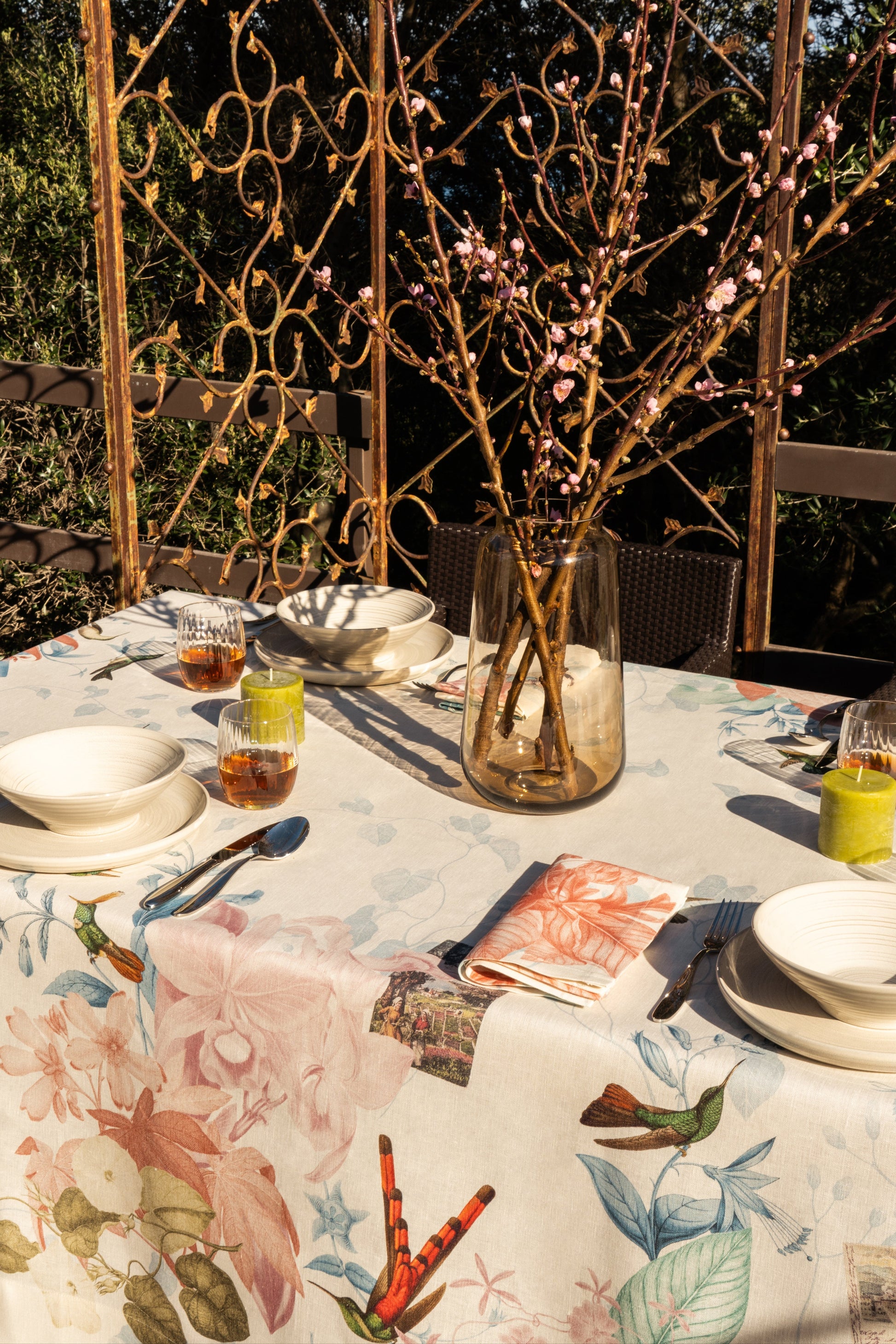 Linen Tablecloths Sanremo by Vito Nesta, 100% Made in Italy - The Napking