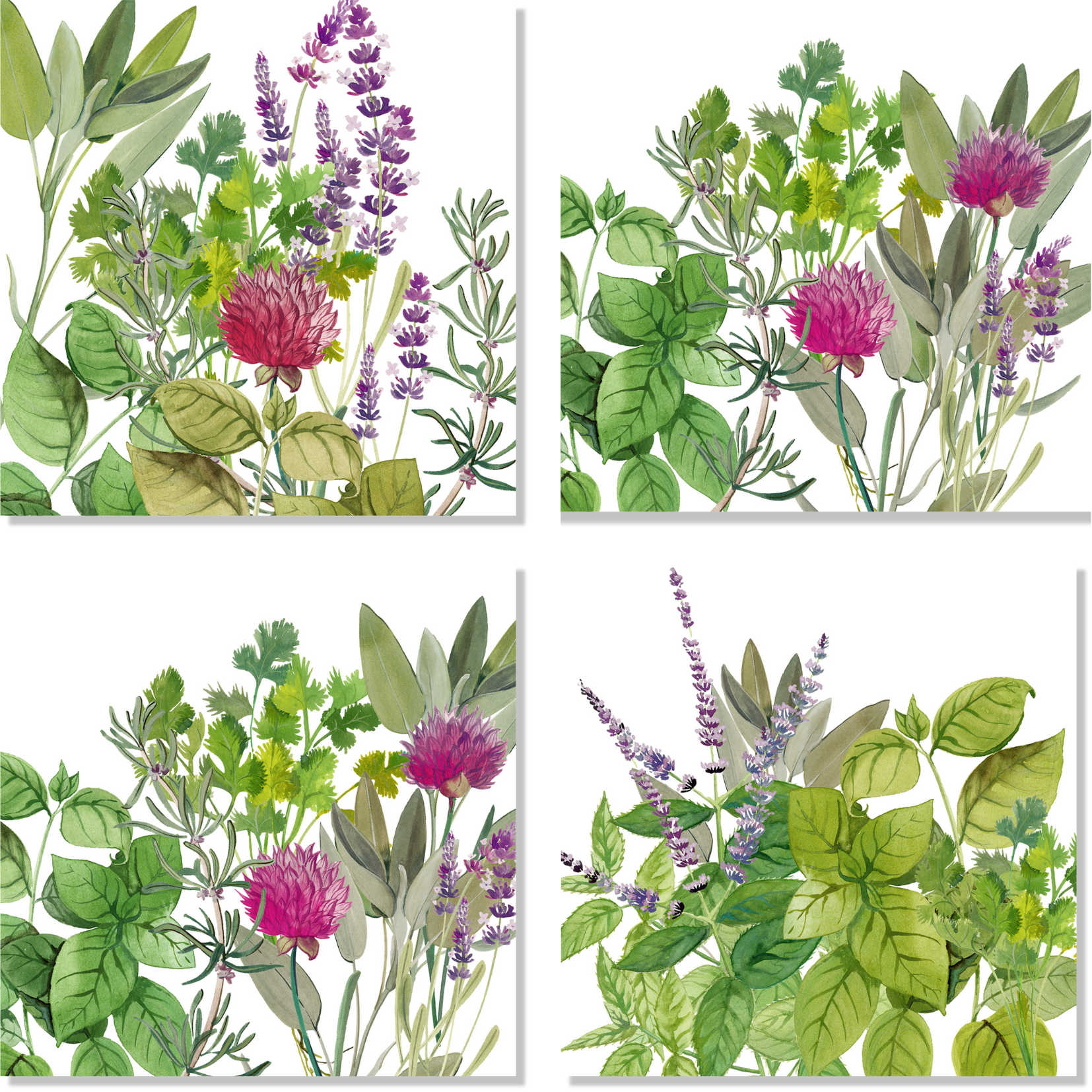 Set Of 4 Napkins «Épices» 100% Made in Italy - The Napking