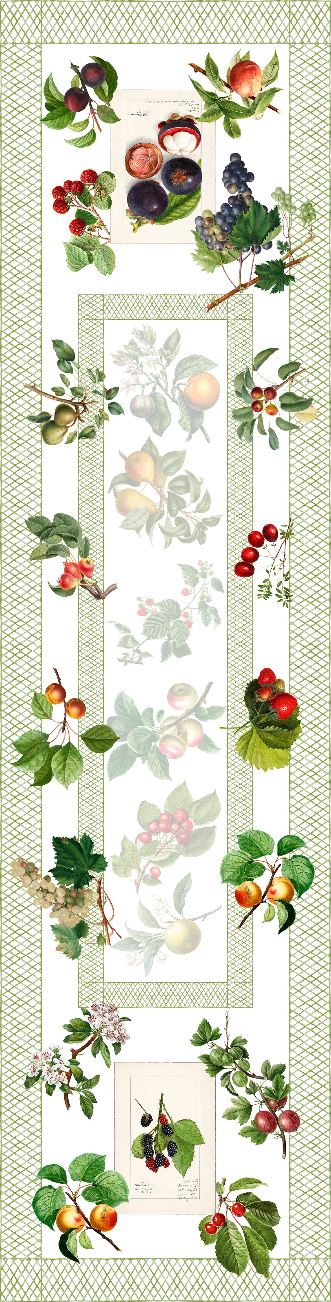 Pure Linen Runner «Summer Fruit» 100% Made in Italy