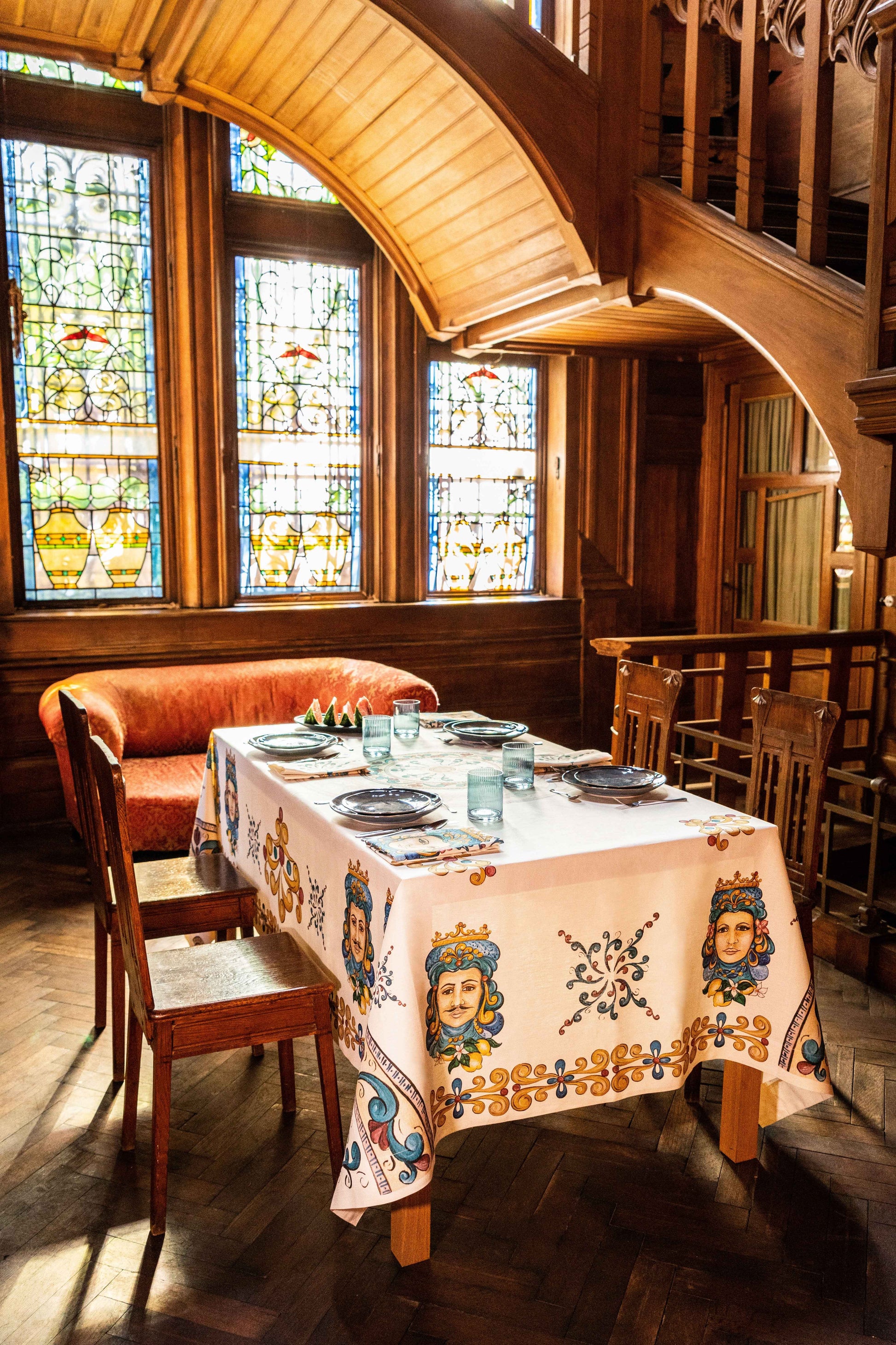 Tablecloths Teste Di Moro 100% Made in Italy - The Napking