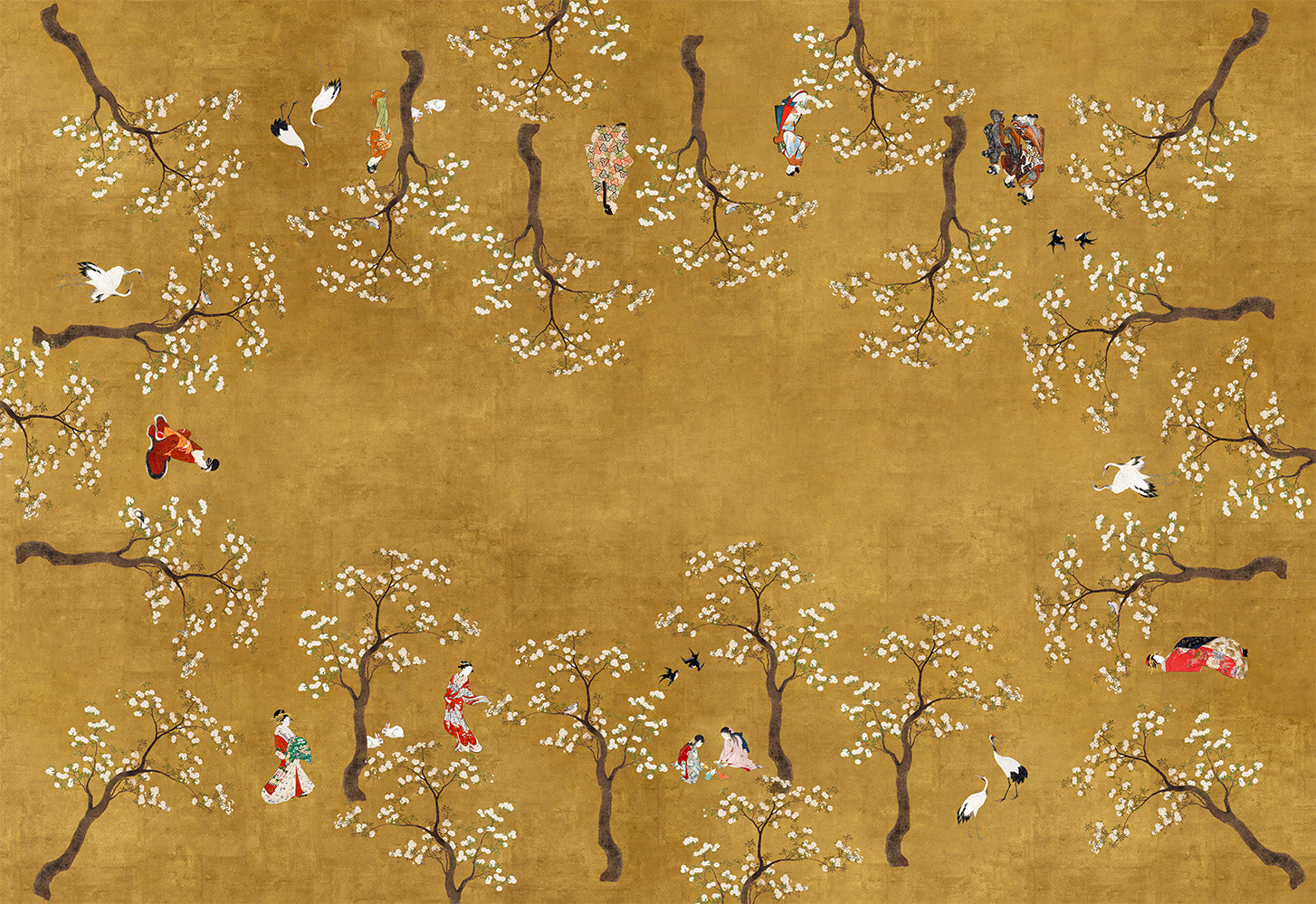 Premium Linen Tablecloth «Ukiyo» 100% Made in Italy - The Napking