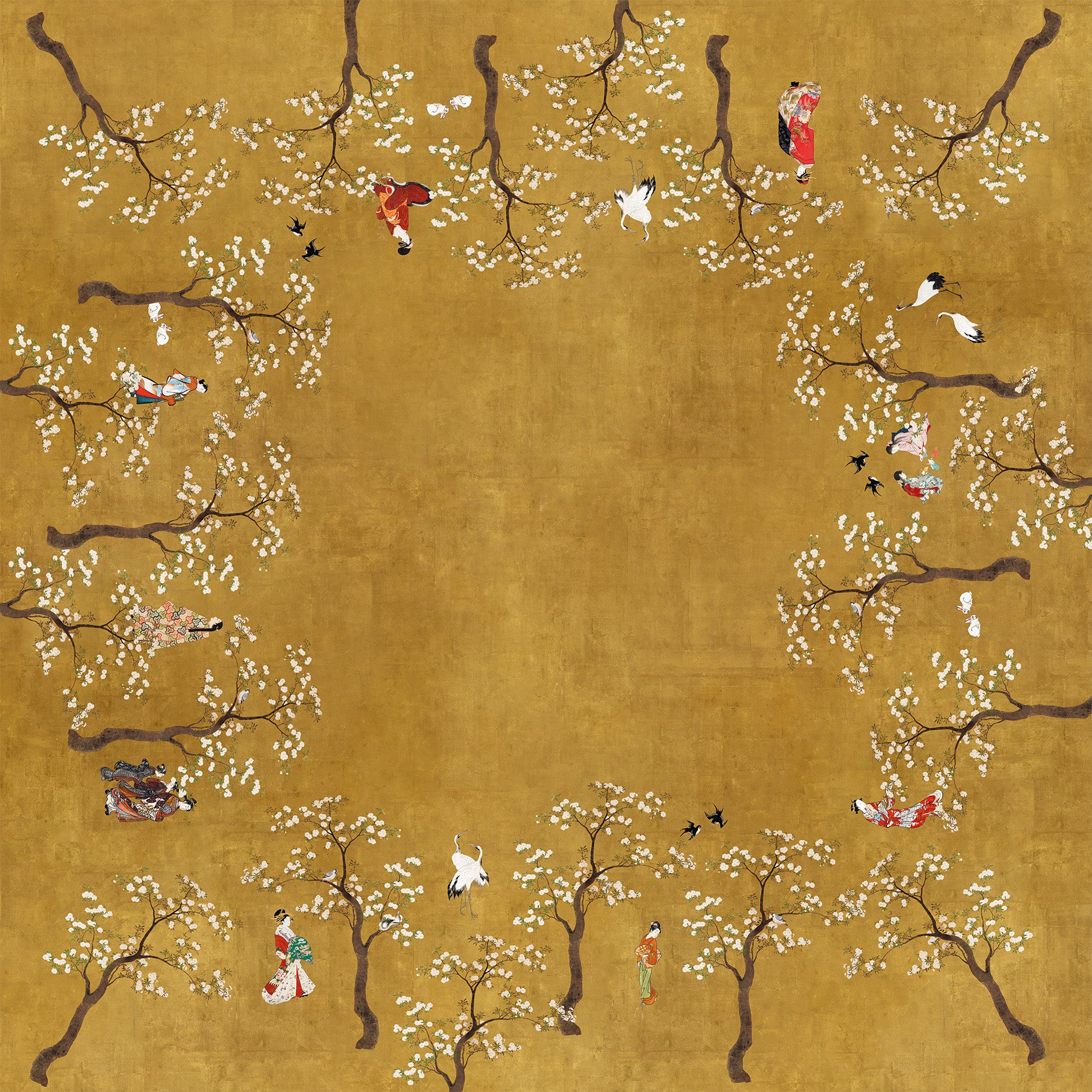 Premium Linen Tablecloth «Ukiyo» 100% Made in Italy - The Napking