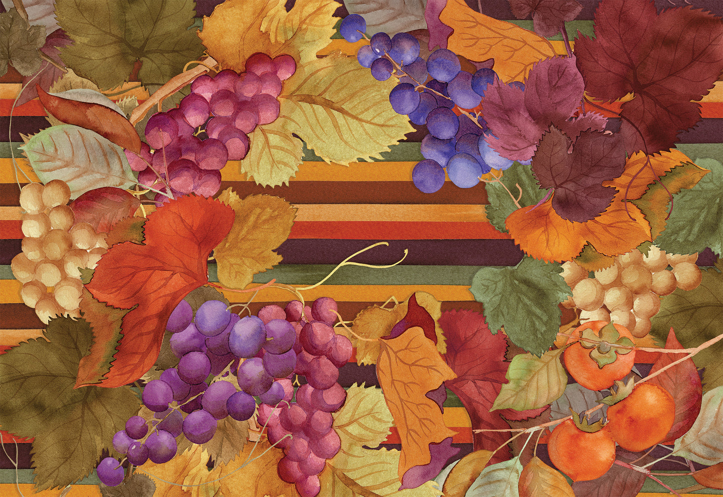 Linen Tablecloth «Bacco», 100% Made in Italy