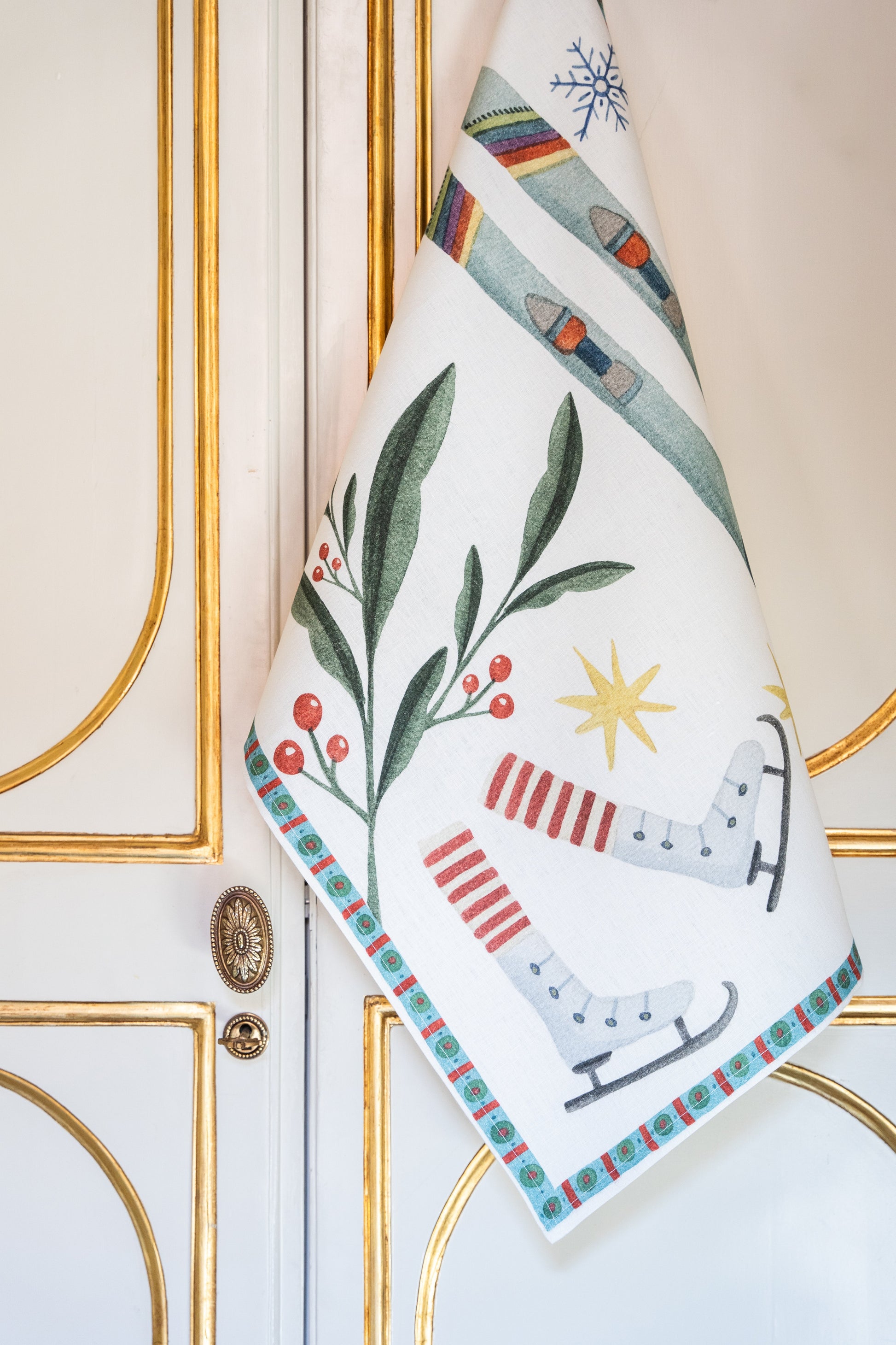 Kitchen Towels Winter Party 100% Made in Italy - The Napking