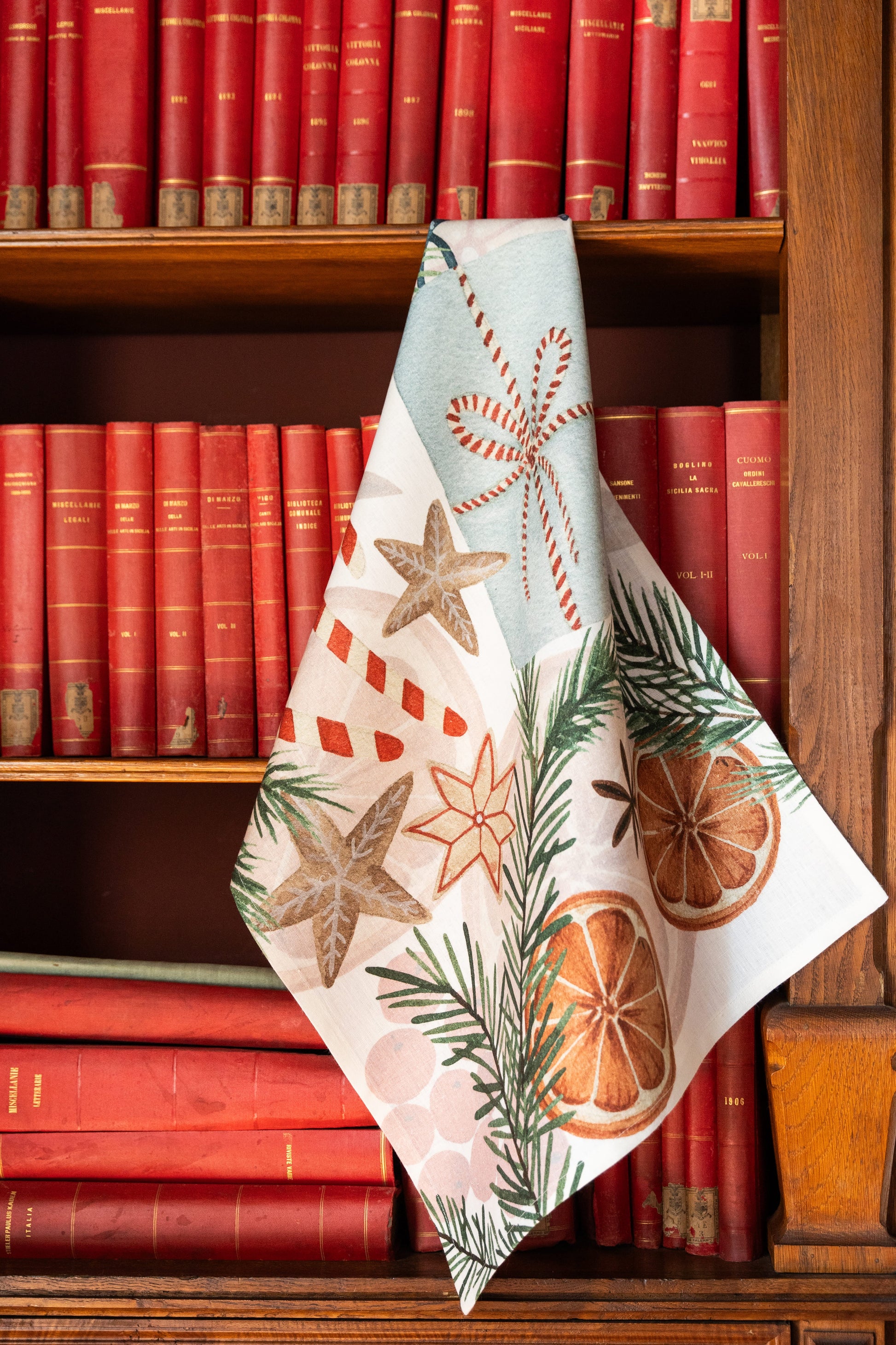 Kitchen Towels Xmas Tea 100% Made in Italy - The Napking