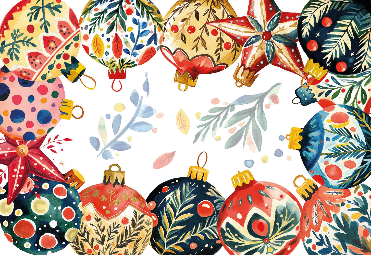 Linen Tablecloth «Magic Xmas», 100% Made in Italy - The Napking