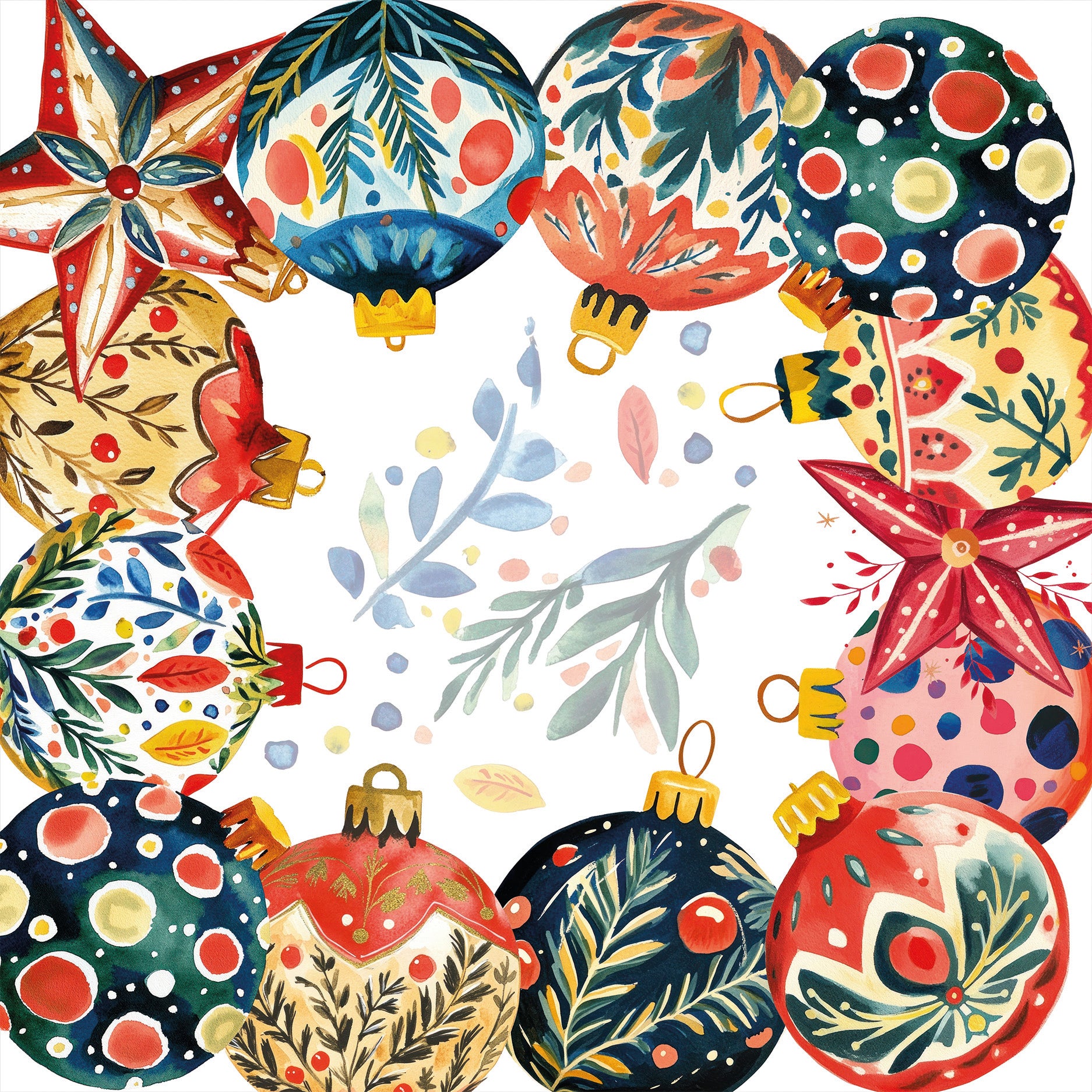 Linen Tablecloth «Magic Xmas», 100% Made in Italy - The Napking