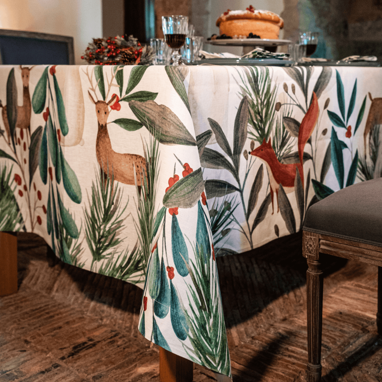 Tablecloths «Rudolph» 100% Made in Italy - The Napking