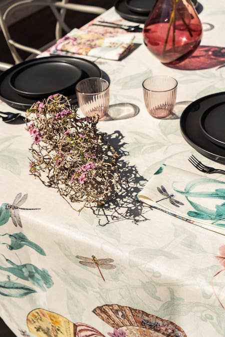 Linen Tablecloths Ventagli 100% Made in Italy - The Napking