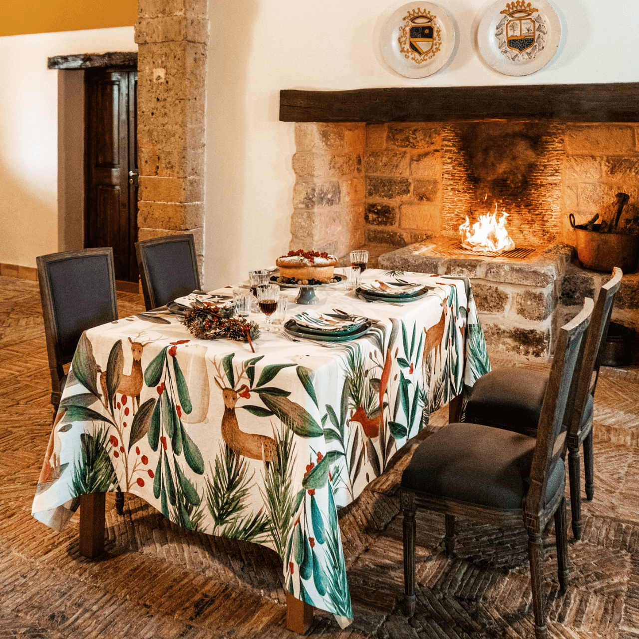 Tablecloths «Rudolph» 100% Made in Italy - The Napking