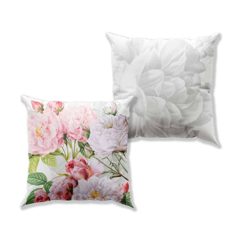 Cushion «Roses», 100% Made in Italy - The Napking