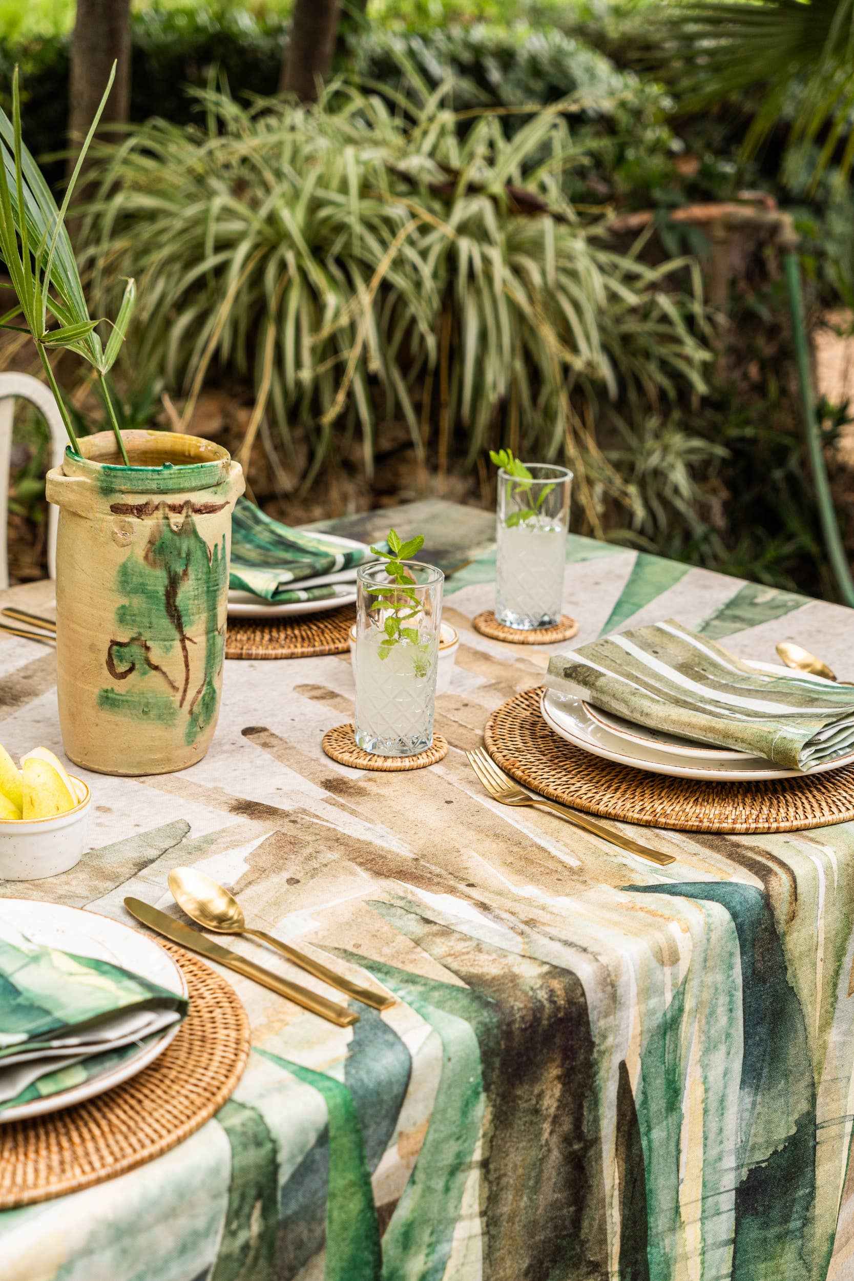 Linen Tablecloths Bamboo - 100% made in Italy - The Napking