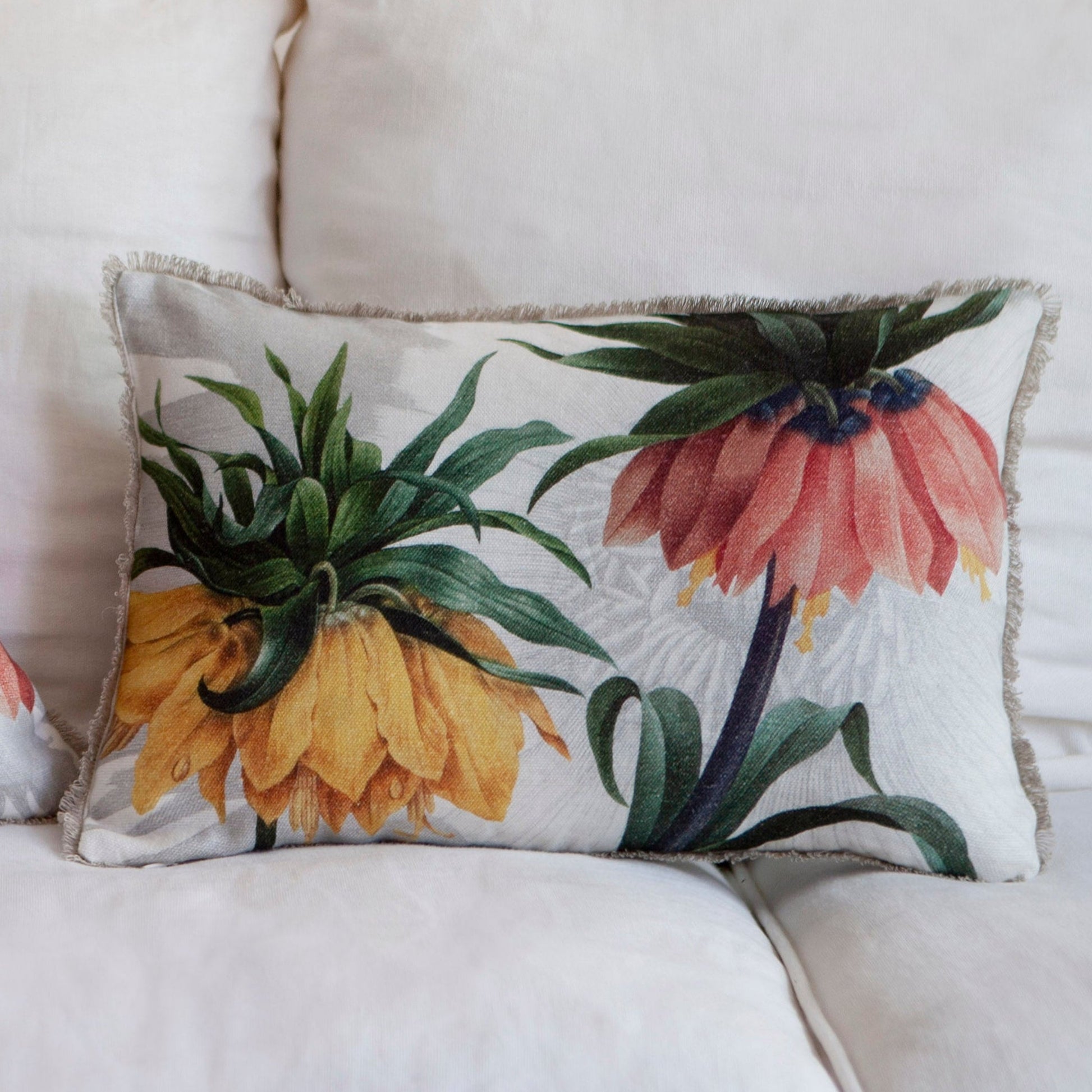 Cushion «Fritillaria», 100% Made in Italy - The Napking