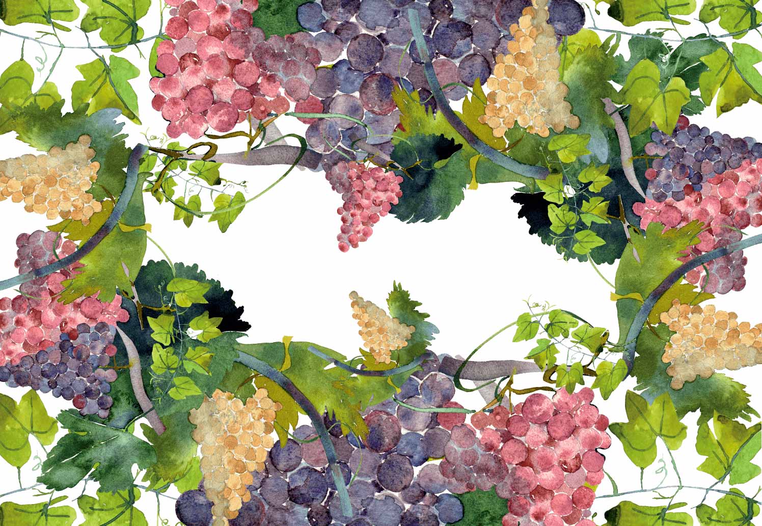 Tablecloths «Grapes» 100% Made in Italy - The Napking