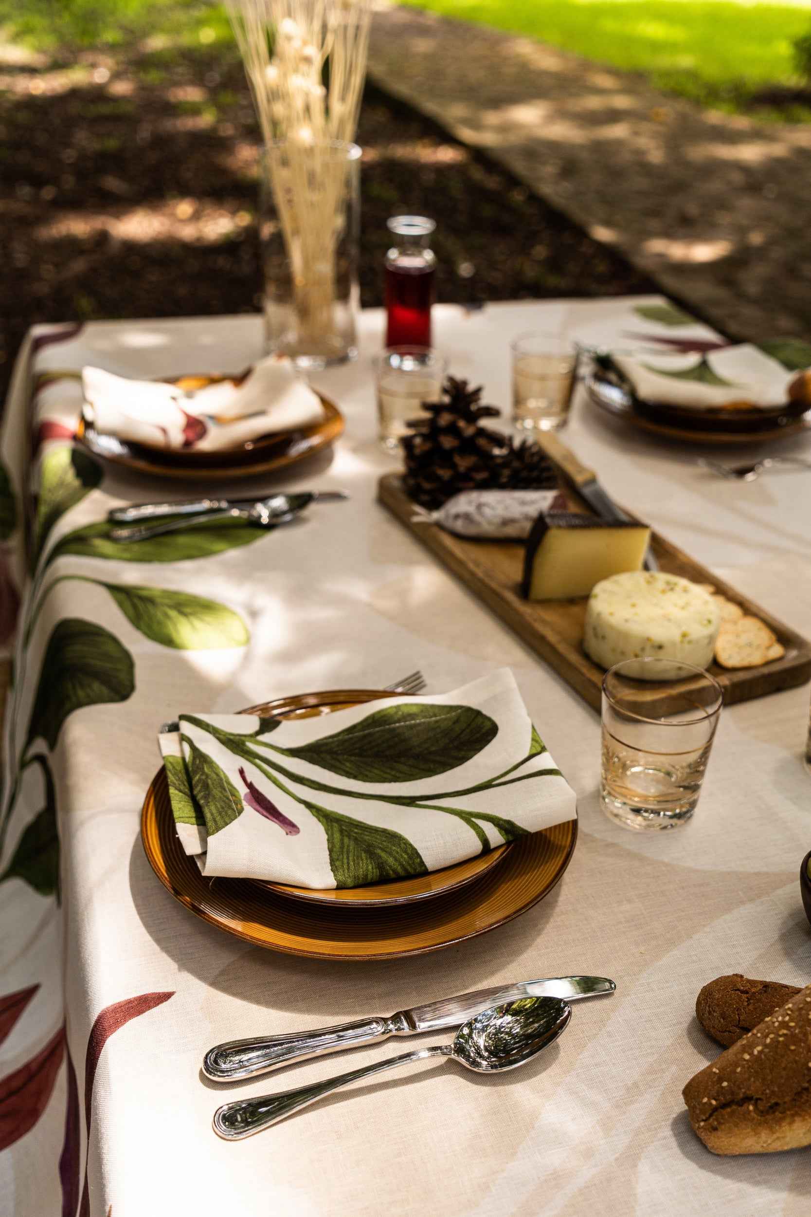 Linen Tablecloths Woody 100% Made in Italy - The Napking