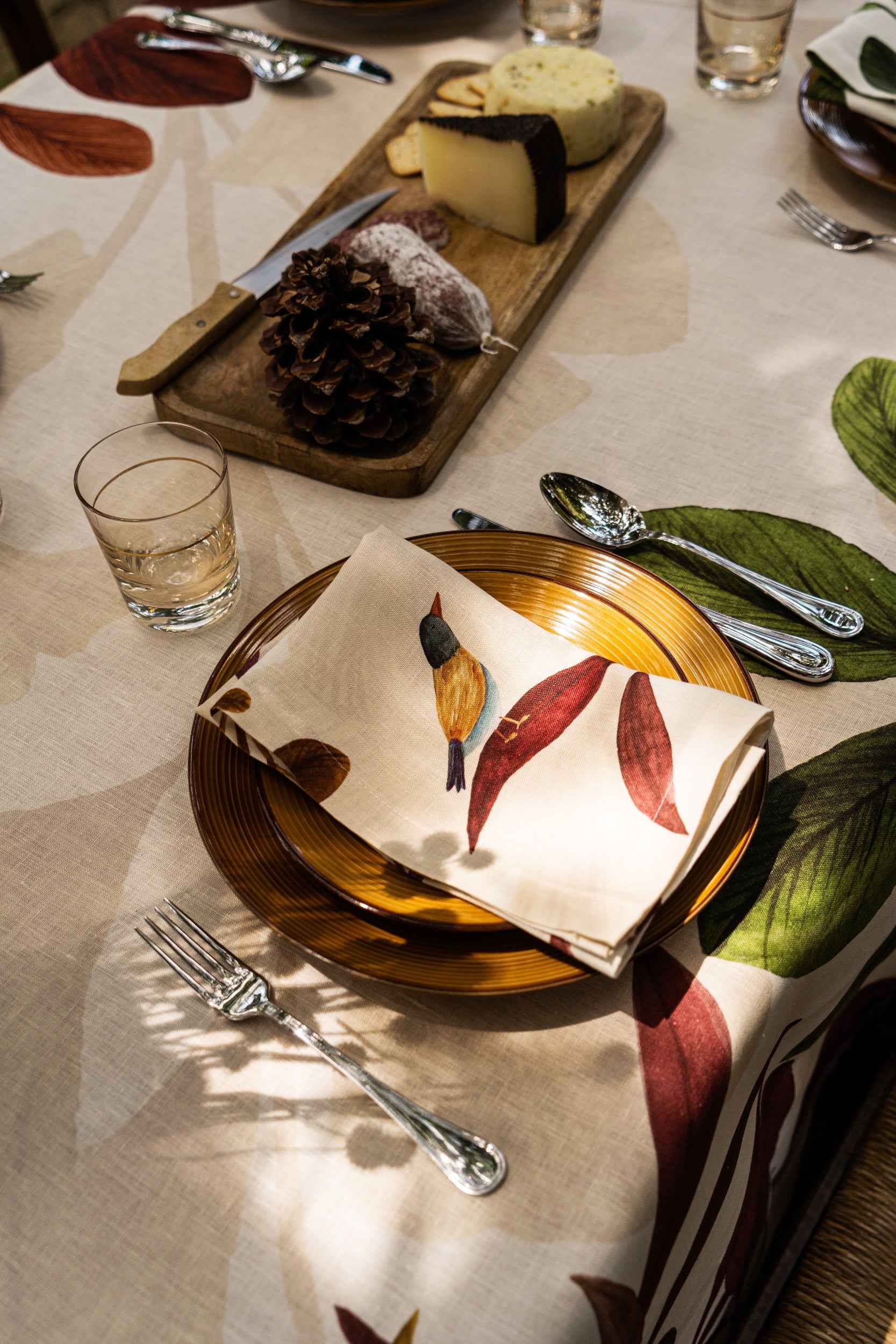 Linen Tablecloths Woody 100% Made in Italy - The Napking