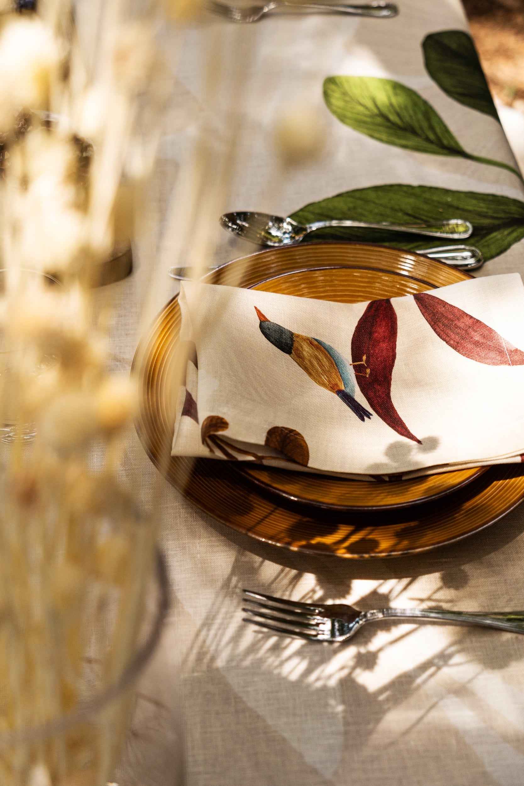 Linen Tablecloths Woody 100% Made in Italy - The Napking