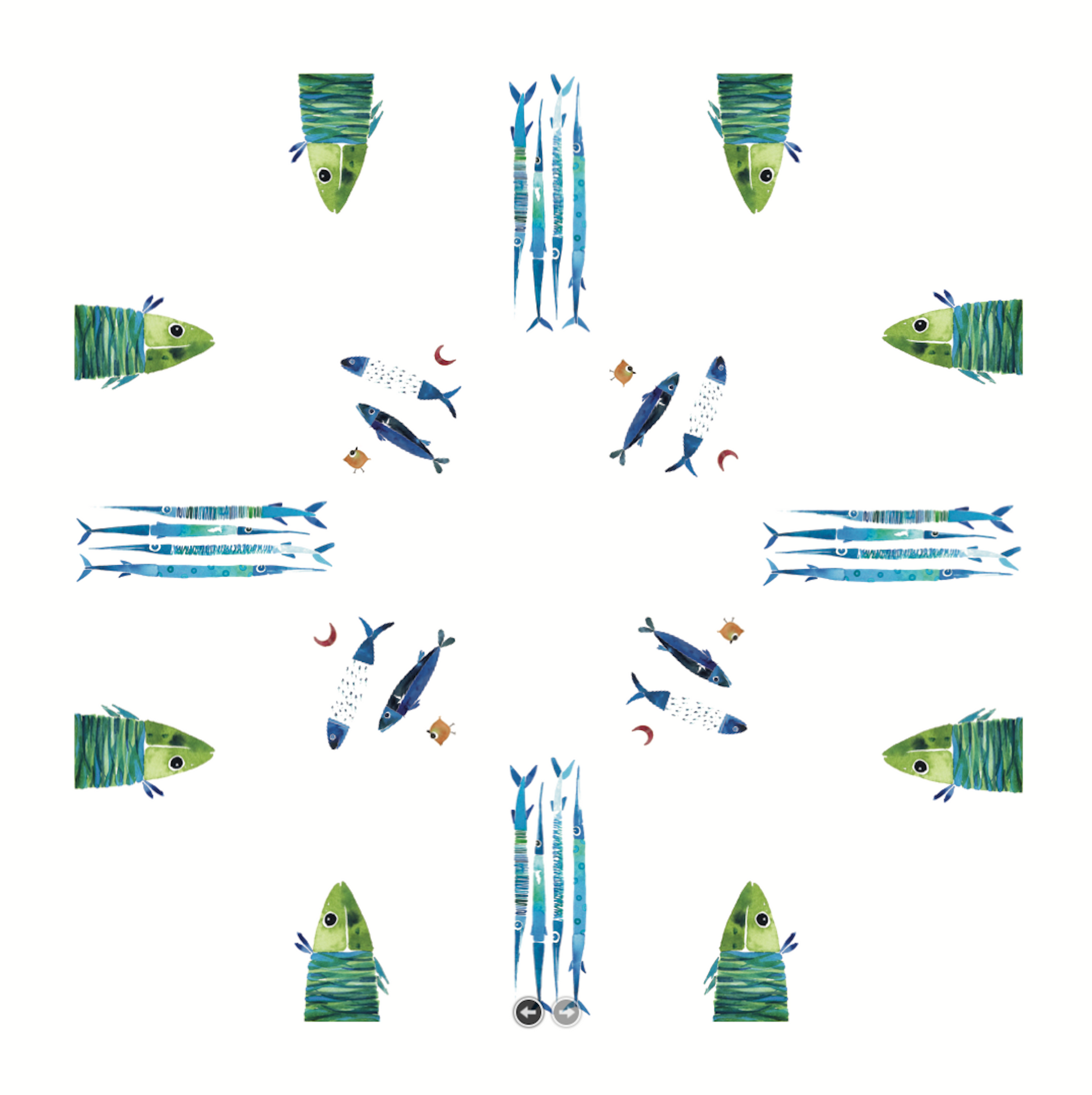 Linen Tablecloth «Aequor» 100% Made in Italy - The Napking