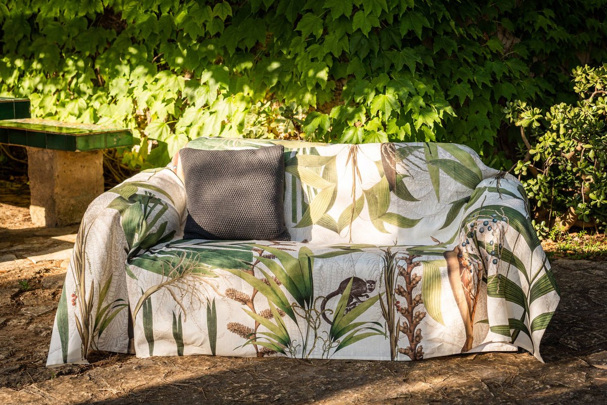 Mezzero Palmier Sofa Bed Cover, 100% made in Italy - The Napking
