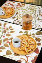 Set aus 4 Tischsets Foliage Leinen 100% Made in Italy - The Napking