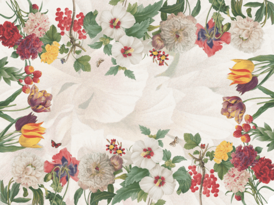 Linen Tablecloth «Garden Eden» 100% Made in Italy