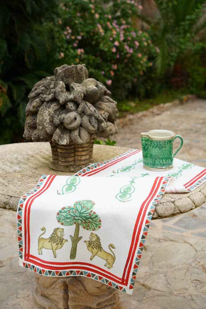Linen Runner «I Normanni» 100% Made in Italy