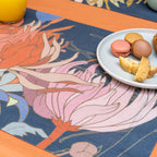 Set of 4 Placemats Premium Linen «Akiko» 100% Made in Italy - The Napking