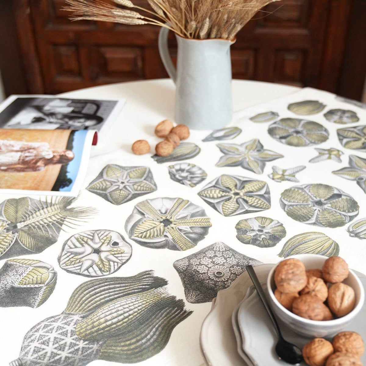 Linen Runner «Blastoidea» 100% Made in Italy - The Napking