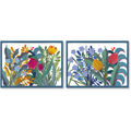 Lot de 2 sets de table rectangulaires en hardboard Jardin Magique, 100% Made in Italy