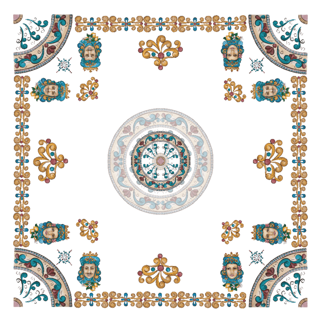 Tablecloths Teste Di Moro 100% Made in Italy - The Napking