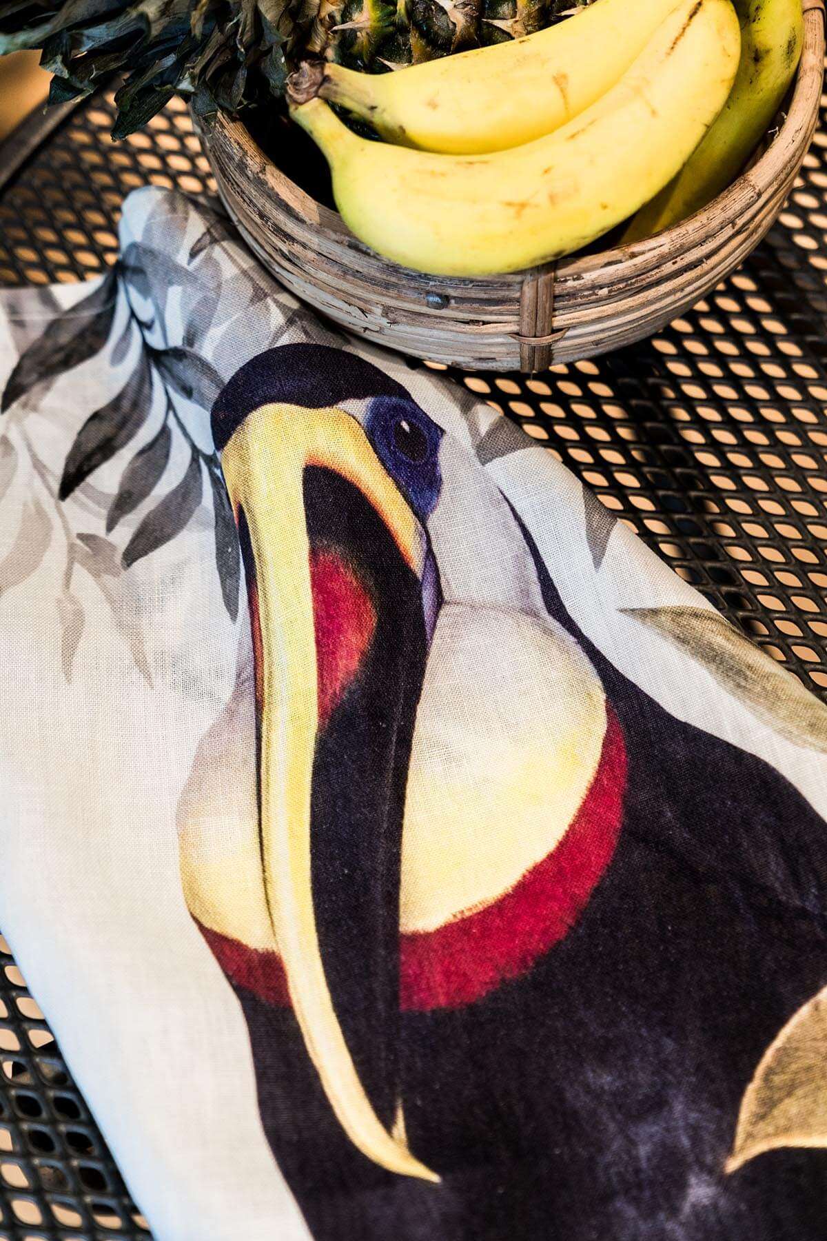 Paño de cocinas «Toucans», 100% Made in Italy - The Napking