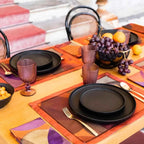 Set of 4 Placemats Bubbles Cotton Satin 100% Made in Italy - The Napking